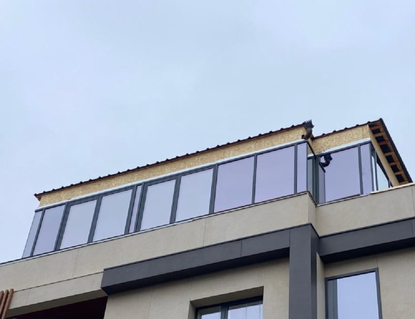 Алюминиевые окна в частный дом