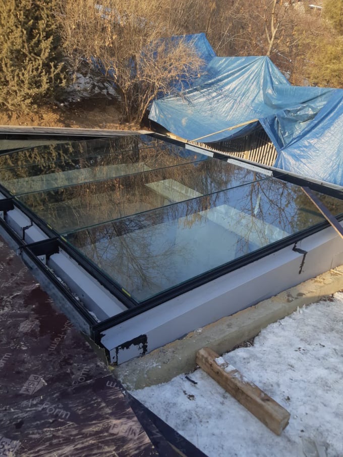 Частная вилла. Зенитные фонари